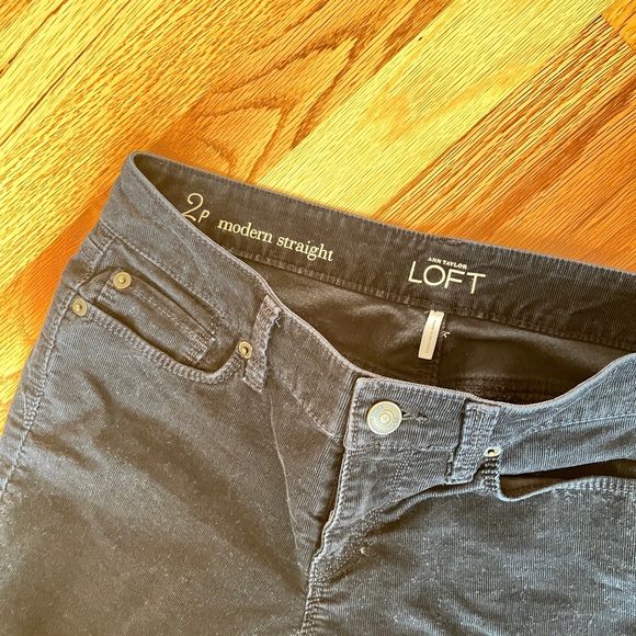 Loft 2P Modern Straight Cordaroy pants - Picture 2 of 4
